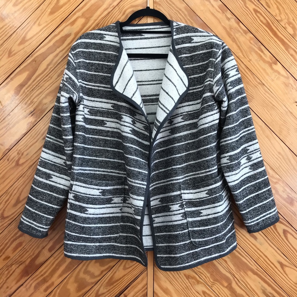 Vintage Southwestern Wool Reversible Coat Boho Western
